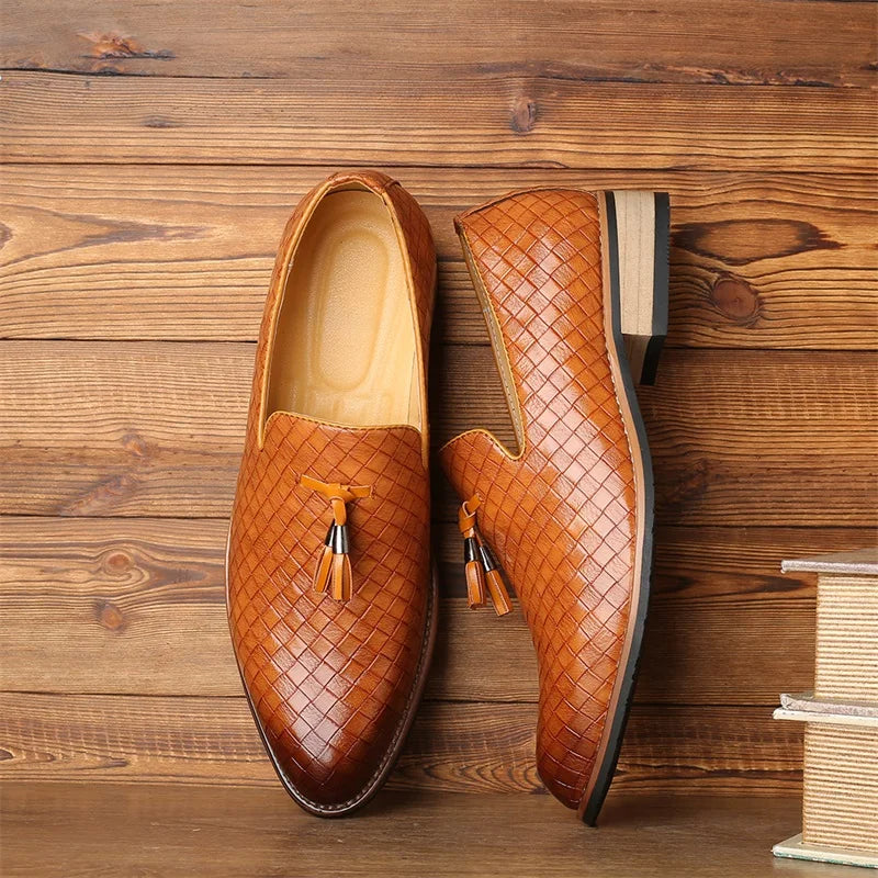 Classic Textured Loafers