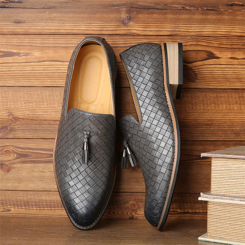 Classic Textured Loafers