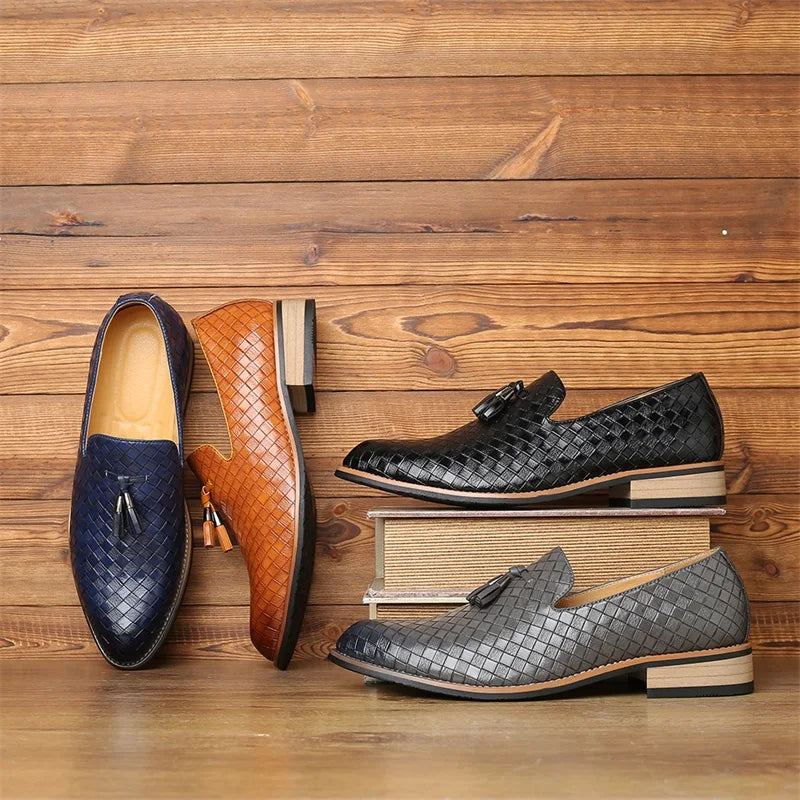 Classic Textured Loafers