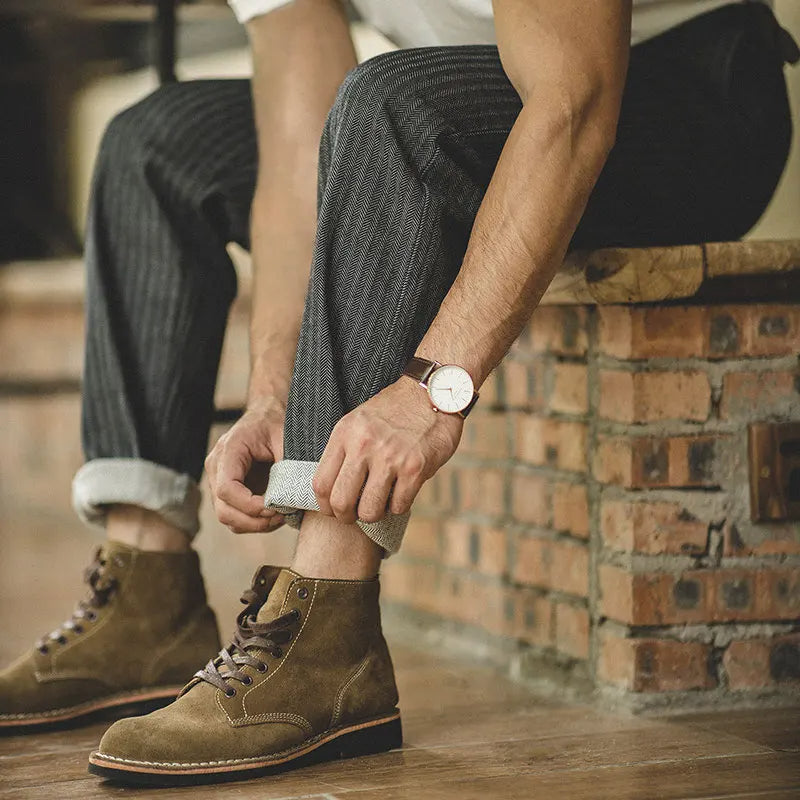 Herringbone Denim Jeans