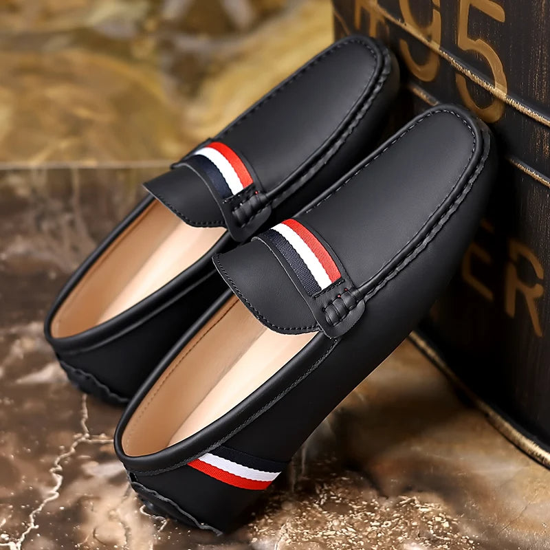 Classic Striped Loafers