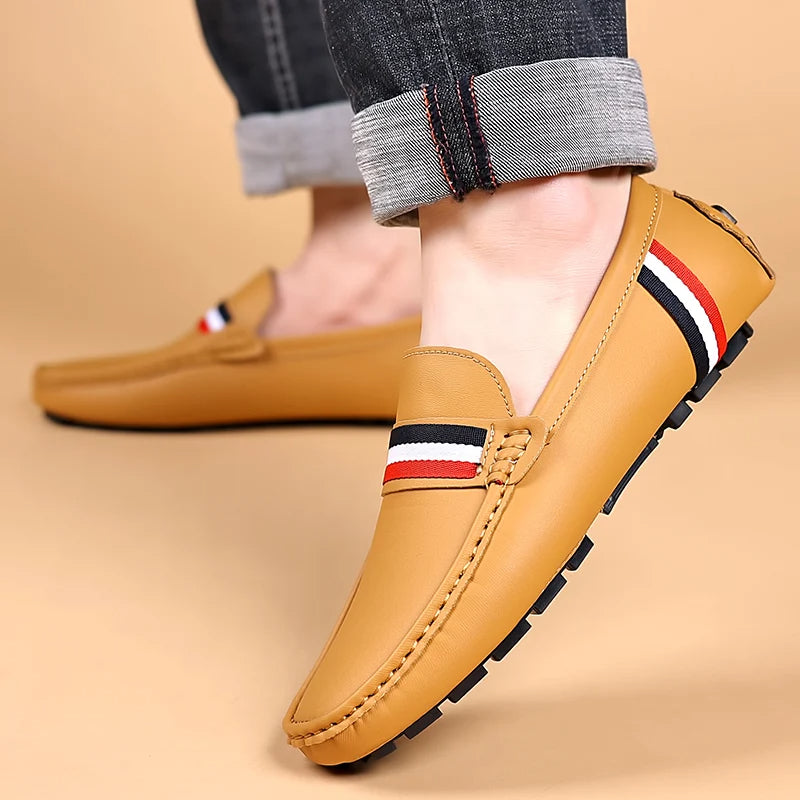 Classic Striped Loafers