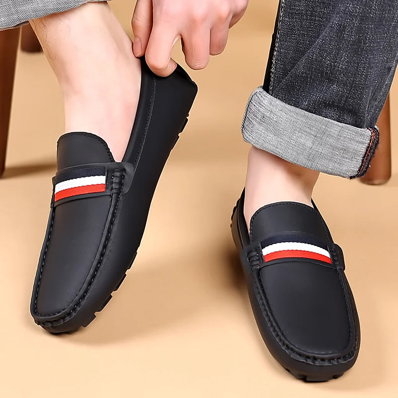 Classic Striped Loafers