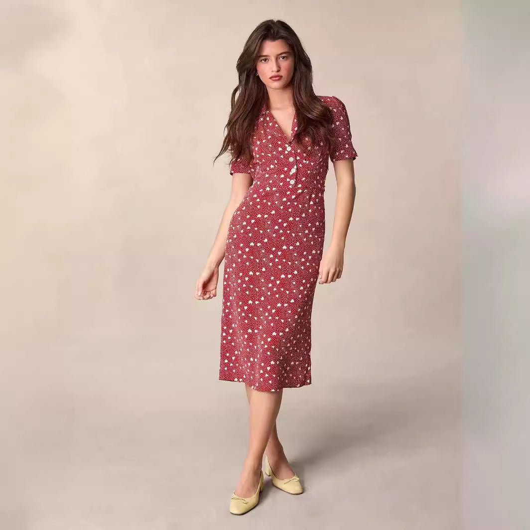 Scattered Bloom Midi Dress