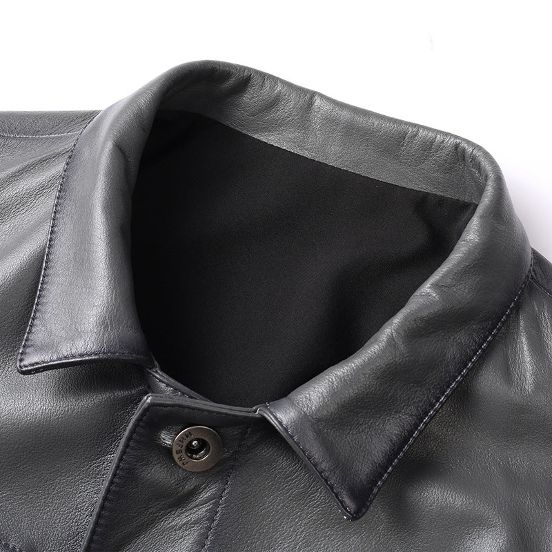 The Gunmetal Leather Jacket