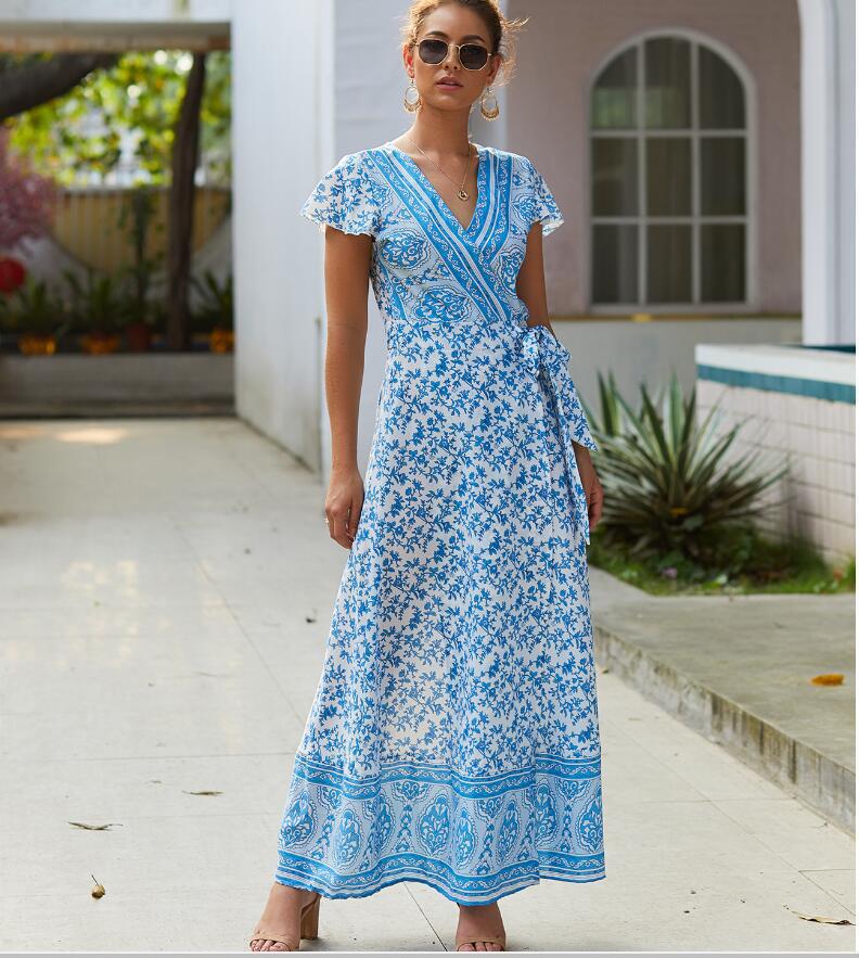 Boho Wrap Maxi Dress