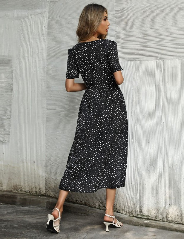 Sweet Button Up Midi Dress