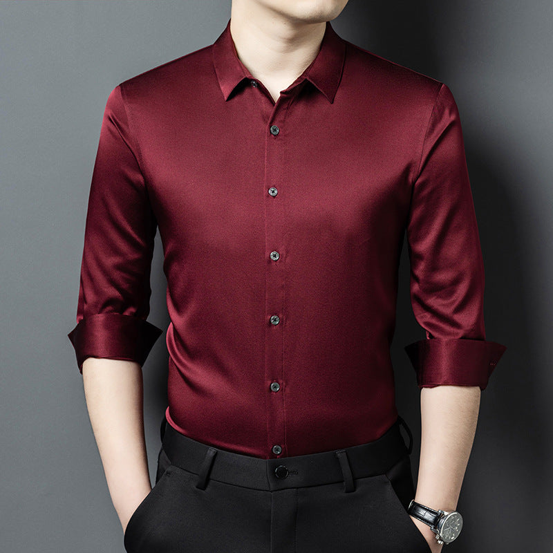 Onyx Silk Business Shirt