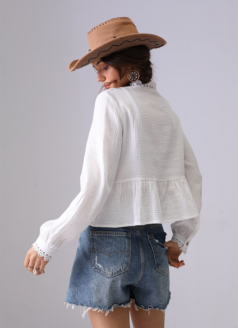 Tuscan White Blouse