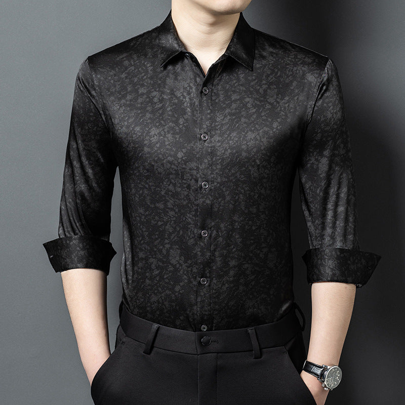 Noir Silk Signature Shirt