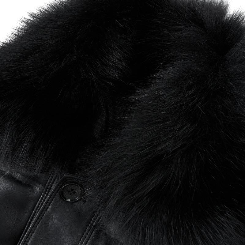 Executive Leather Down Jacket