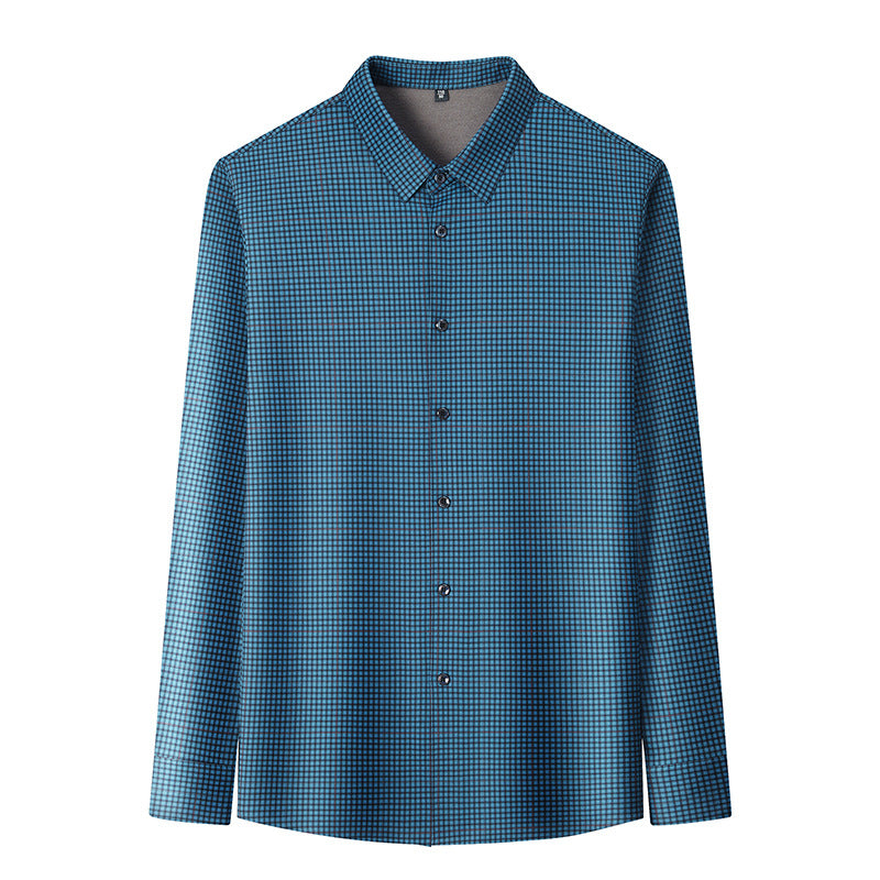 Azure Wool Business Shirt