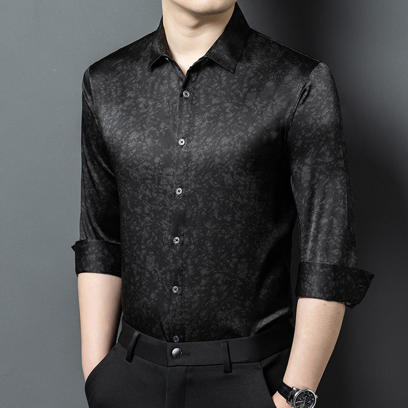 Noir Silk Signature Shirt