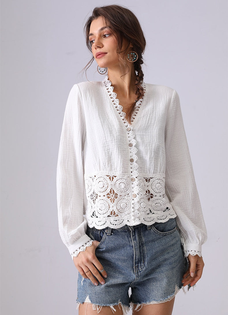 Tuscan White Blouse