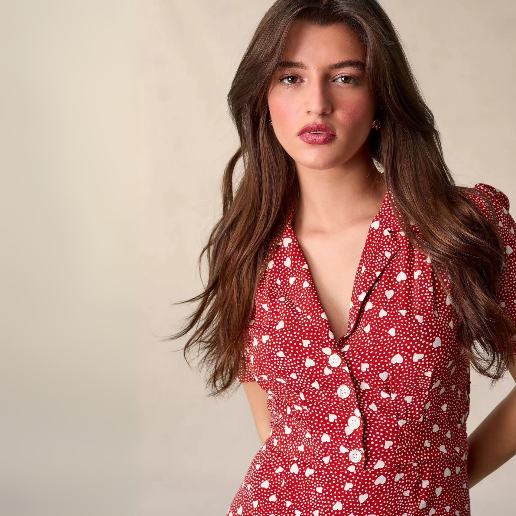 Scattered Bloom Midi Dress