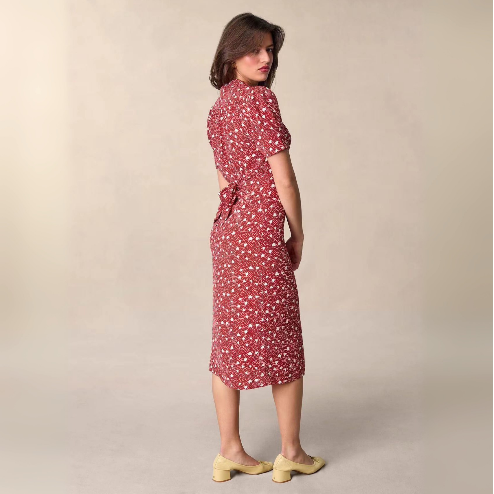 Scattered Bloom Midi Dress