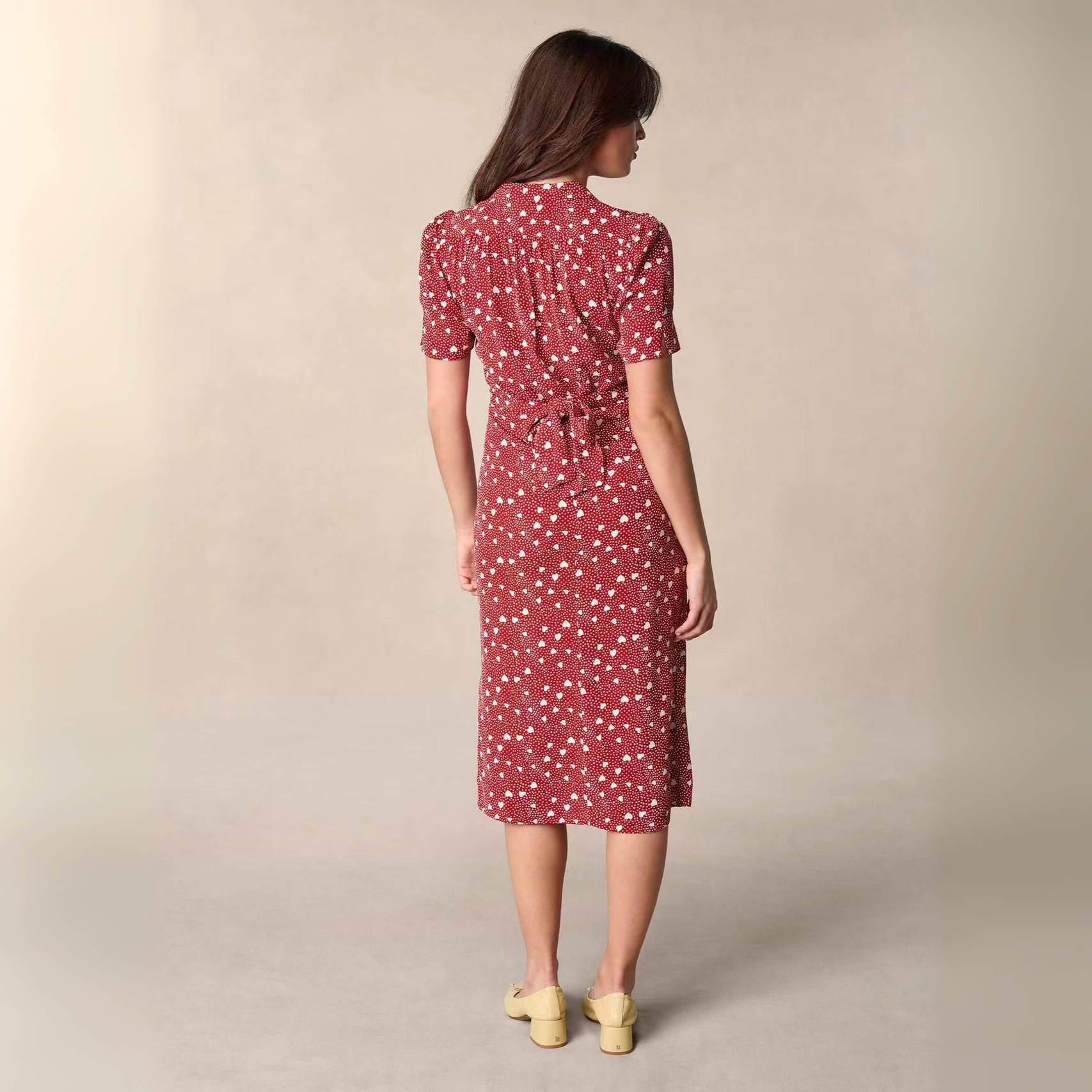 Scattered Bloom Midi Dress