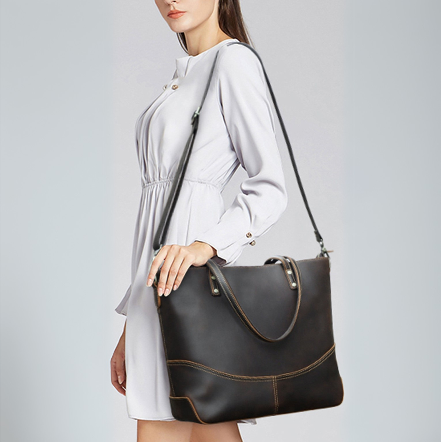 Miranda Leather Tote Bag