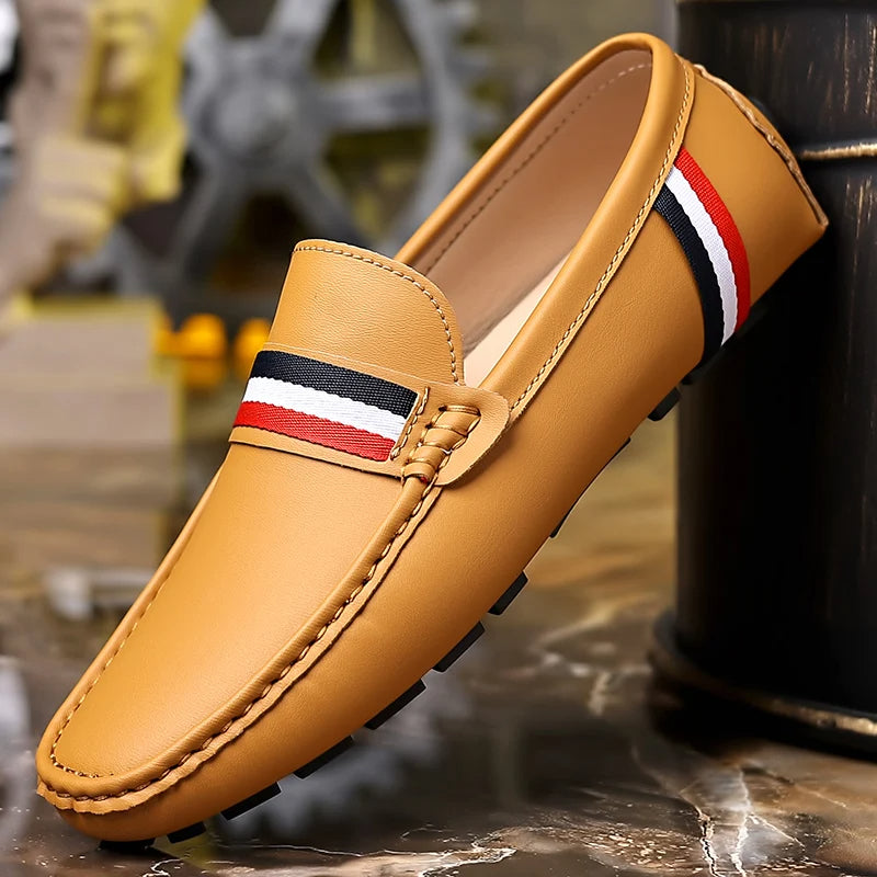 Classic Striped Loafers