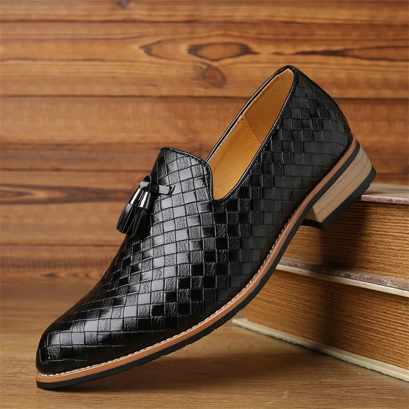 Classic Textured Loafers