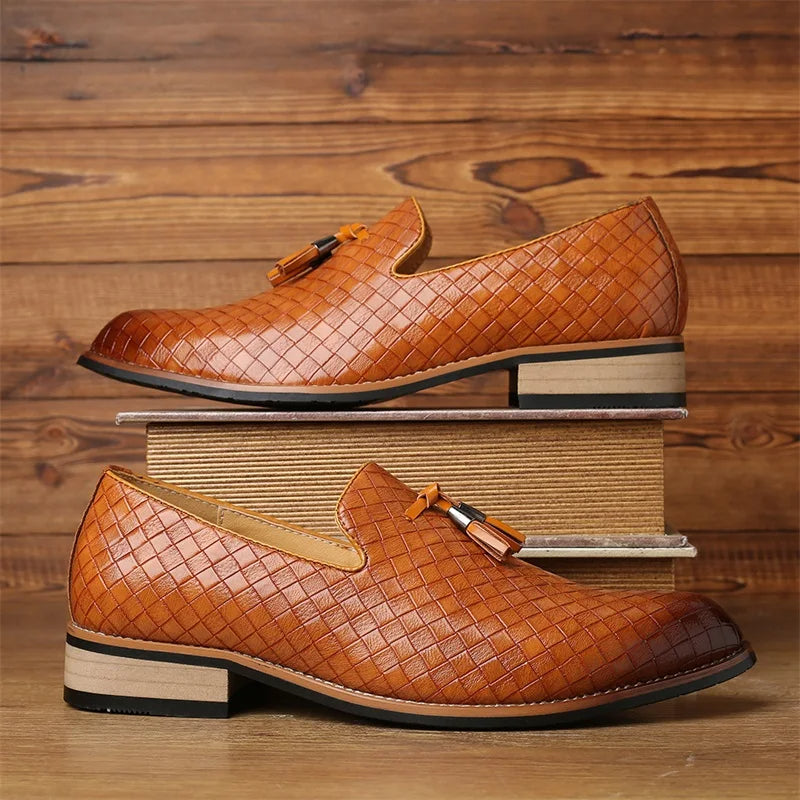 Classic Textured Loafers