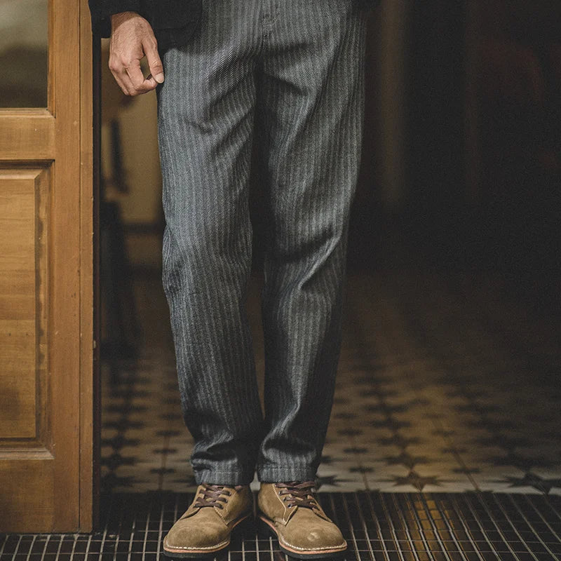 Herringbone Denim Jeans