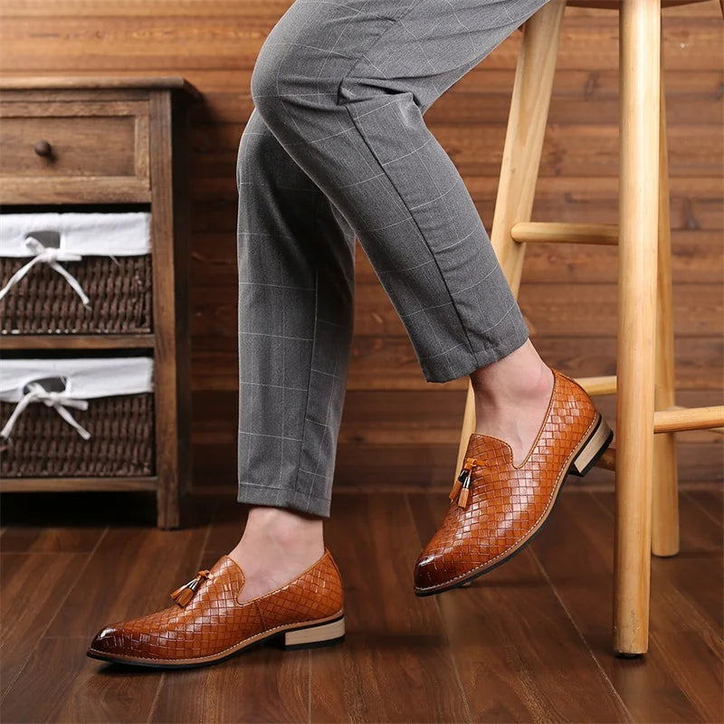 Classic Textured Loafers