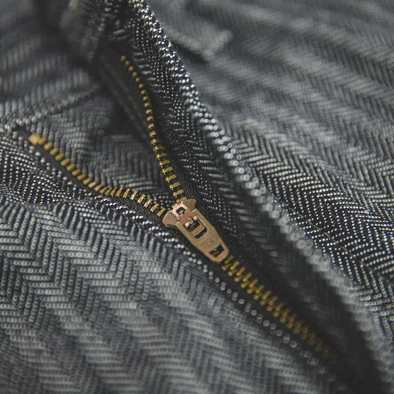 Herringbone Denim Jeans