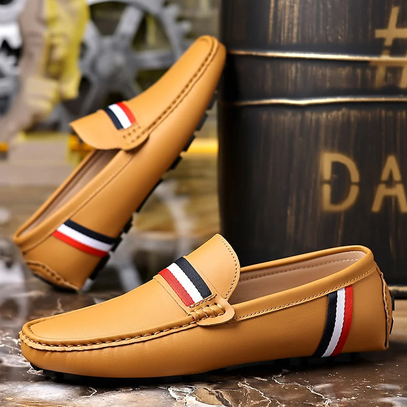 Classic Striped Loafers