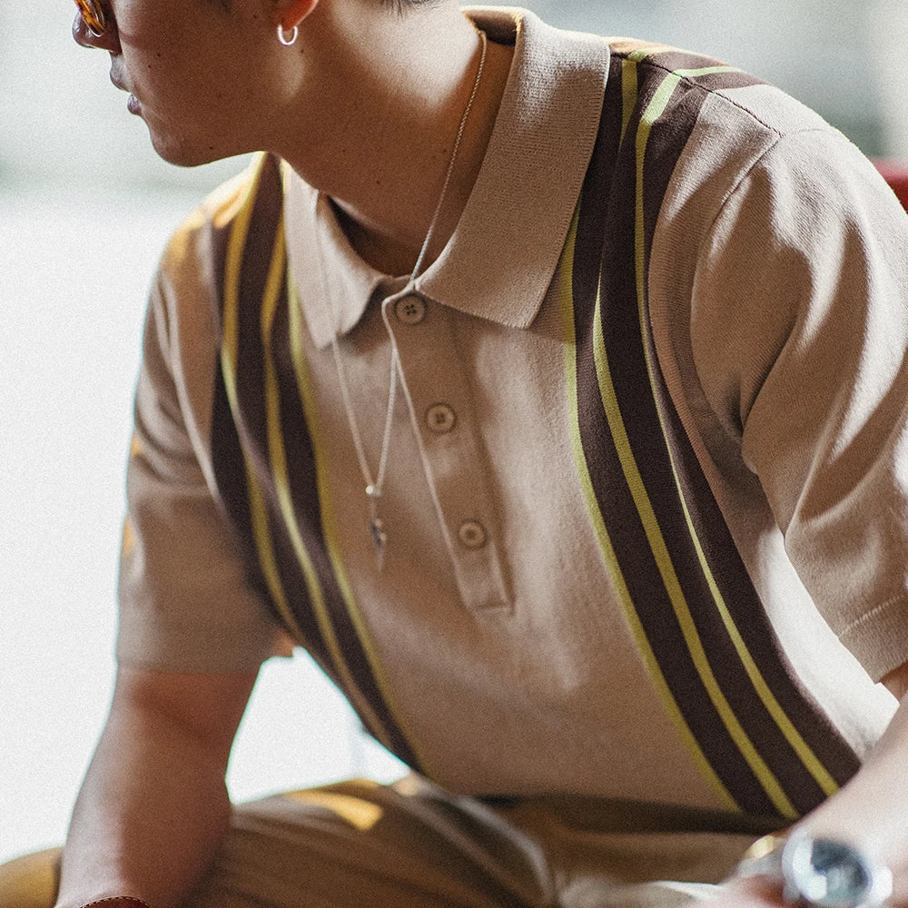 Vintage Mocha Polo Shirt