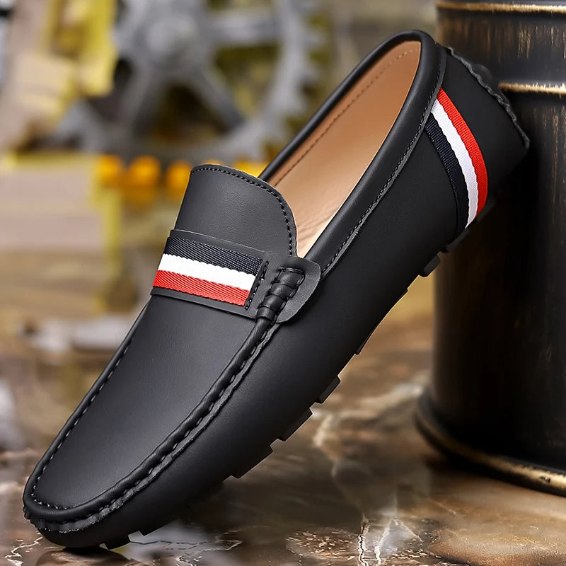 Classic Striped Loafers